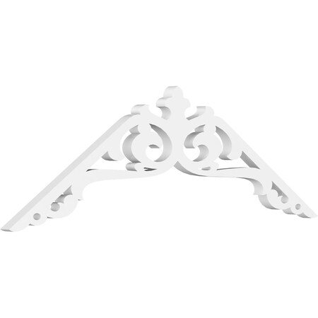 Pitch Amber Architectural Grade PVC Gable Pediment, 36W X 12H X 1P (8/12)